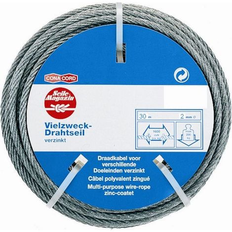 Conacord Drahtseil Ø 2 mm x 30 m Seile