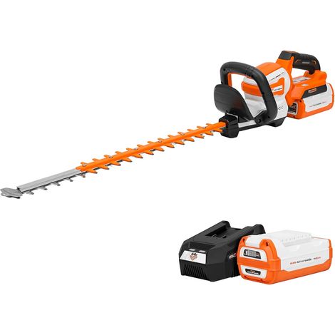 Taille-haies sans fil RURIS VoltX 6064e Brushless 60V 4Ah Lame 650 mm Coupe 30 mm 3200 cps/min Poignée 5 Positions Écran - Avec Batterie et Chargeur