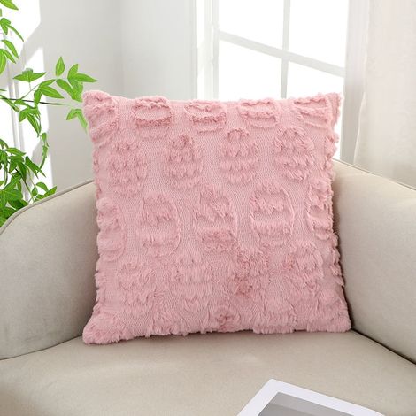 Housse De Coussin - 18x18 Pouces - Motif Lapin De Pâques - Tissu Polyester Et Velours Doux - Fermeture Éclair Cachée - Décoration Intérieure Pour Fêtes De Printemps - Lot De 2 (1/5)