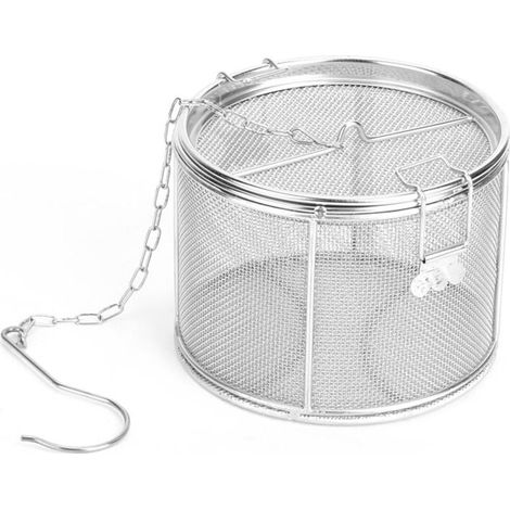 Colador de especias de acero inoxidable para té, condimentos, sopas, separador de condimentos, filtro de especias, utensilios de cocina, 1410 cm (1/4)