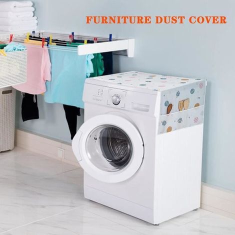 Couvercle de réfrigérateur sur le dessus,couvercles de vitre anti-poussière pour le dessus,Couvercle décoratif pour machine à laver (1/4)