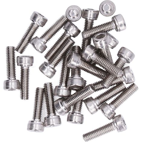 M4x0,7 mm Innensechskantschrauben, 100er-Packung, verzinkter Stahl, Industriebefestigungssatz, Innensechskantschrauben, 2800-0004-0014 (1/5)