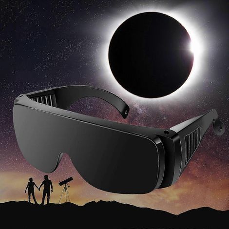 Hochwertige Sonnenfinsternisbrille, AAS-2024-zertifiziert, HD-Folie, klares Sonnenbild (1/5)