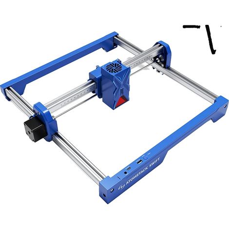 Lasergravierer, 12W Leistung, WiFi-Konnektivität, Schnellblau 7W (1/2)