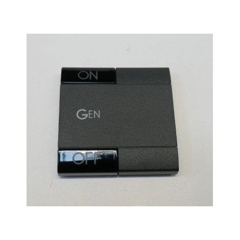 Enjoliveur manette 2 modules anthracite symbole ON, OFF et GEN LivingLight BTICINO