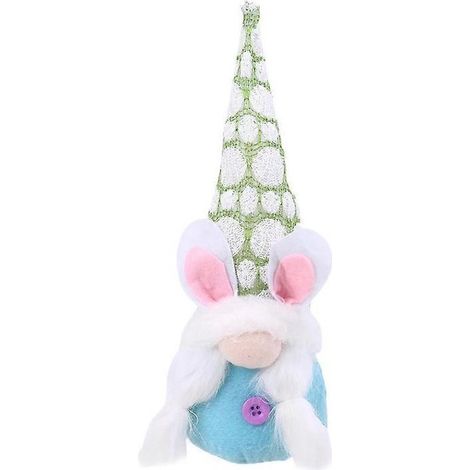Lapin de Pâques Gnome en peluche faite main pour poupées et décorations de printemps pour enfants (1/5)