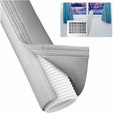 Cache-tuyau isolé pour climatiseurs portables - Universellement adapté aux conduits d'évacuation d'un diamètre de 5 à 6 pouces - Pour une installation facile (1/5)