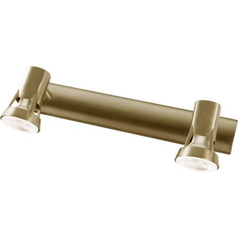 Applique murale ou plafond 2 spots orientables, finition bronze (1/4)