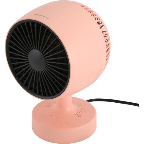 Chauffage soufflant portable, utilisation de froid et de chaud, angle réglable, mini chauffage d'appoint pour la maison, le bureau ou un bureau, 100-240 V, rose, prise américaine (1/5)