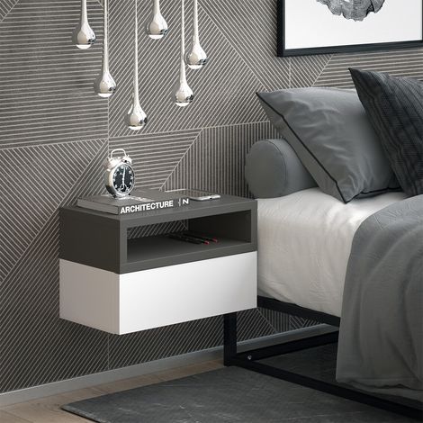 Comodini camera da letto Urbano, Antracite, 45 x 28 cm, Vicco (1/5)