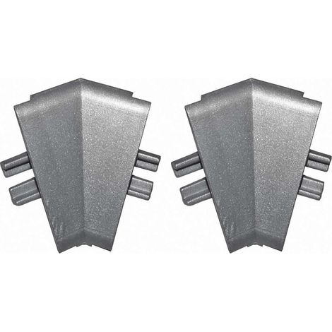 2x Connecteur angle intérieur rentrant jonction d'angle 135° pour profil décoratif bande d'étanchéité plinthe Raccordement Plan de travail Finition Cuisine Salle de bain Meuble Protection, en plastiqu (1/2)