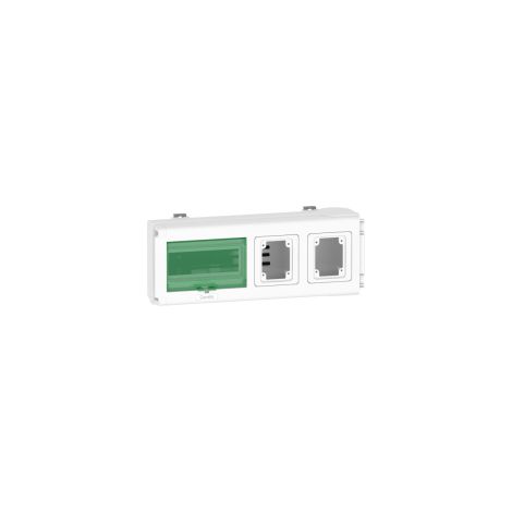 Canalis - Unità di deriv- 32 A - Vuota 2 NF dom.Schuko. per KNB - 8 mod.da 18 mm - KNB32CP11F
