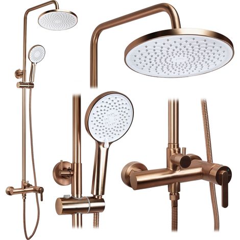 SHOWER SET REA JS-H1190BRG ONTARIO BRUSH COPPER