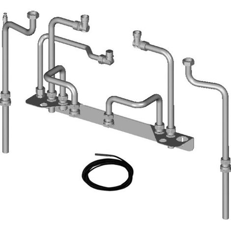 Wolf Set di collegamento CGB-2/CSW-120 per installazione a parete, 2071820