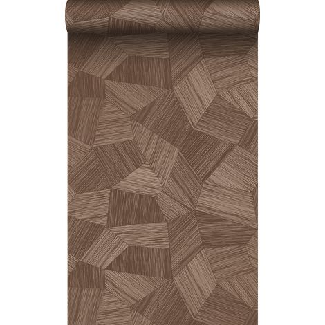 papier peint graphique 3D brun rouille - Origin Wallcoverings (1/5)