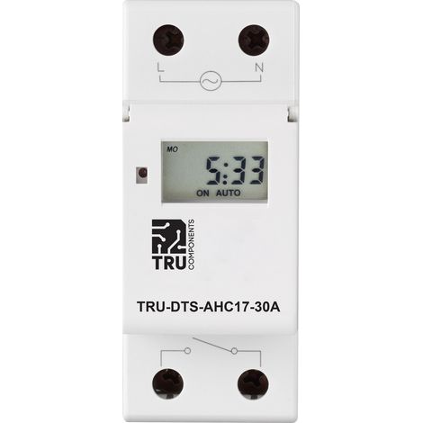 TRU COMPONENTS TRU-DTS-AHC17-30A Zeitschaltuhr für Hutschiene Betriebsspannung: 230 V/AC 1 Wechsler