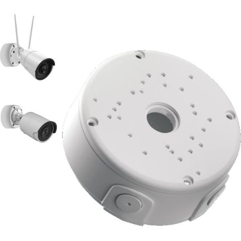 Boîte de jonction de base de 120 mm de profondeur pour caméras de sécurité, boîte de gestion des câbles pour caméras IP CCTV dôme et Bullet, boîte de montage pour systèmes de caméra WiFi (1/5)