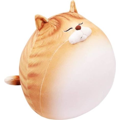 11.8 Katt plysch gosedjur plysch knubbig kudde bomullsleksaker (orange) Orange (1/4)