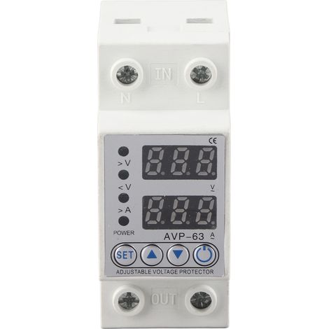 Disjoncteur 220V 63A 2P avec Affichage Numérique et Protection Surcharge - Auto-Rétablissement (1/5)