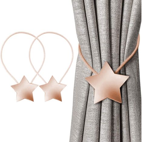 Attaches magnétiques pour rideaux, pinces décoratives en corde, lot de 2, supports tissés pour rideaux, maintiennent les rideaux en place, décoration de chambre et d'intérieur