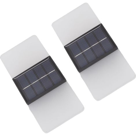 Applique murale solaire, lumière blanche chaude, haute luminosité, écologique, pour murs et clôtures de jardin (1/5)