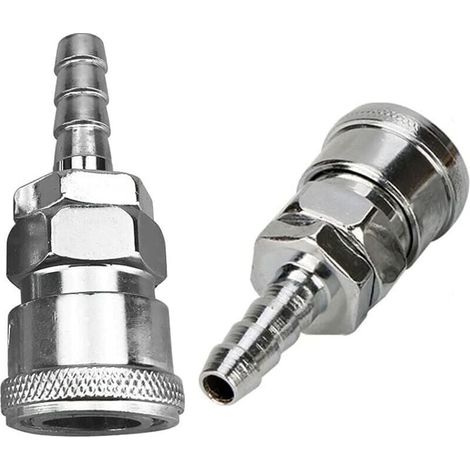 Connettore rapido per aria compressa, connettori rapidi per tubi dell'aria, giunto per compressore, connettore pneumatico, connettore per compressore, connettore rapido pneumatico, 2 coppie SH20 + PH2 (1/3)