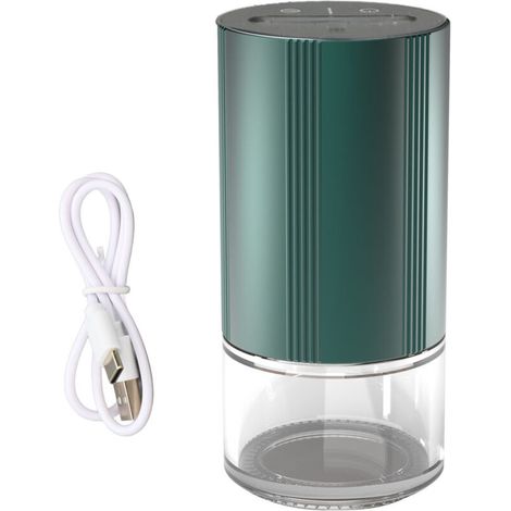 SJLERST Diffuseur de Voiture sans Eau, rechargeable par USB et diffuseur d'huile portable pour voiture ou maison, chambre, bureau (Vert) (1/5)