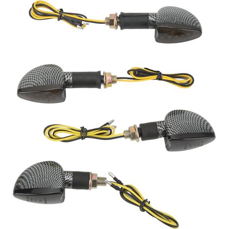 Clignotants Moto 4 Pièces Avant Arrière Étanches Lumineux Universels Remplacement pour Suzuki Type2 (1/5)