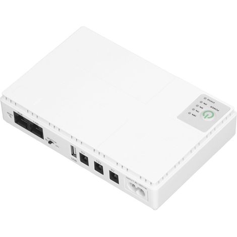 Alimentation sans interruption pour caméra de surveillance (Mini UPS) avec tension de sortie de 5V/9V/12V/port USB/port POE alimentation de secours CC pour routeur (norme européenne). (1/5)