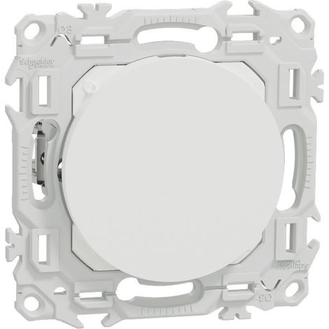 Obturateur - Pré-perçage pour sortie de câble - Odace - S925666 - Schneider - Blanc craie