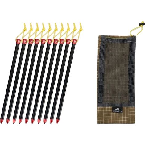 Picchetti per tenda, lega di alluminio, design leggero, 20 cm - 10 radici (1/2)