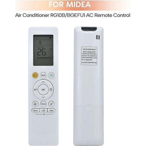 Télécommande ergonomique rétroéclairée RG10A pour climatiseur (anglais) (1/4)