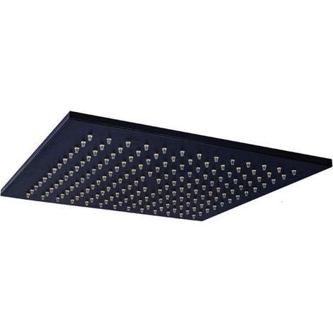 Paffoni Level - Tête de douche Syncro King, 30x30 cm, noir mat ZSOF078NO (1/5)