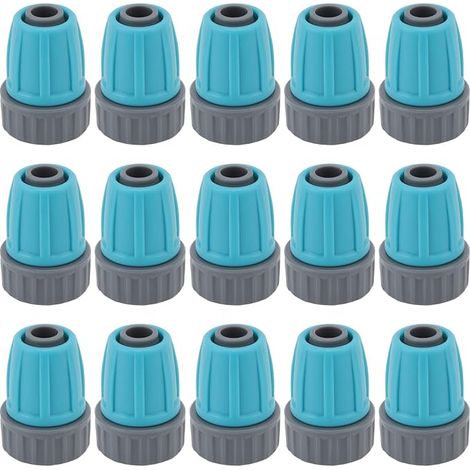15 Pièces Raccord D'irrigation Goutte à Goutte Raccords de Tube D'irrigation écrous Verrouillés 16mm PE Durable Anti-âge Résistant aux Acides écologique 16mm Connecteurs de Tuyau PE (1/5)