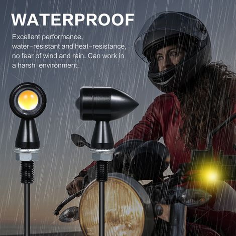 Mini clignotants LED Vintage pour moto, indicateur lumineux (1/5)