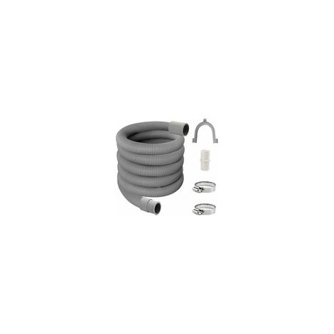 Tuyau d'évacuation lave-linge, kit rallonge flexible universel 1,5m—conduite de vidange machine à laver, prolongateur drain d'eau, adaptable (1/3)