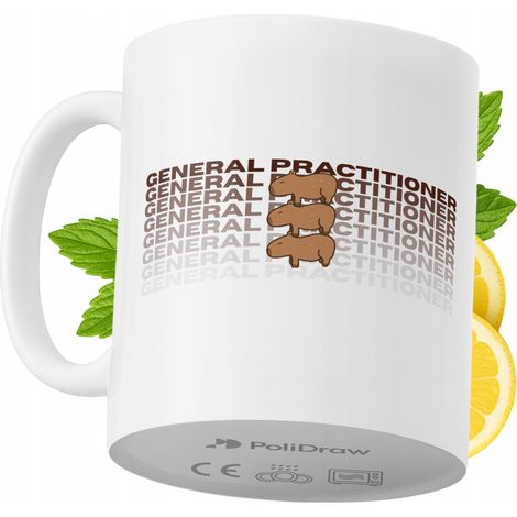 Lustige Kaffeetasse mit witzigem Textdesign für Allgemeinmediziner – ideal für Geburtstage, Namenstage, Feiertage und besondere Anlässe. Hochwertige Tasse für Zuhause, Büro und Arbeit. Farbe: Weiß, 33