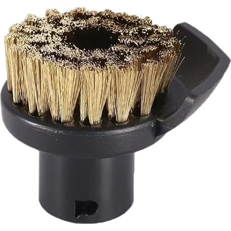 Rundes Reinigungsbürsten-Set kompatibel mit SC1, SC2, SC3, SC4, SC5, SC7 und CTK10 – 2-teiliges Dampfreiniger-Zubehör – Schneller, werkzeugloser Austausch (1/4)