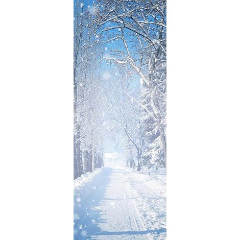 Selbstklebende Türfolie – Wiederablösbare Tapete – PVC – Wanddekoration – Ideal für Schlafzimmer, Wohnzimmer und Büro – 200 x 77 cm (1/5)