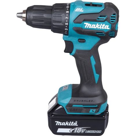 Perceuse visseuse percussion MAKITA DHP490WVX7 18V 2x2Ah et coffret access 70pcs