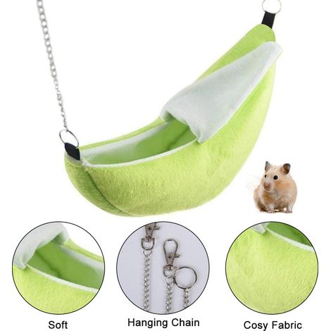 1 niche chaude pour hamster, en coton doux et rembourré, idéale pour hamster, planeur de sucre et petits oiseaux (1/5)