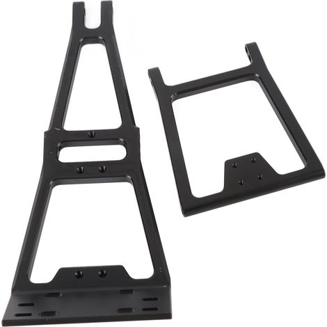 Kit de construction pour camion RC et attelage de remorque : support de remorque arrière à grande poutre, bras de remorquage pour voiture tout-terrain à l'échelle 1/10 (noir). (1/5)