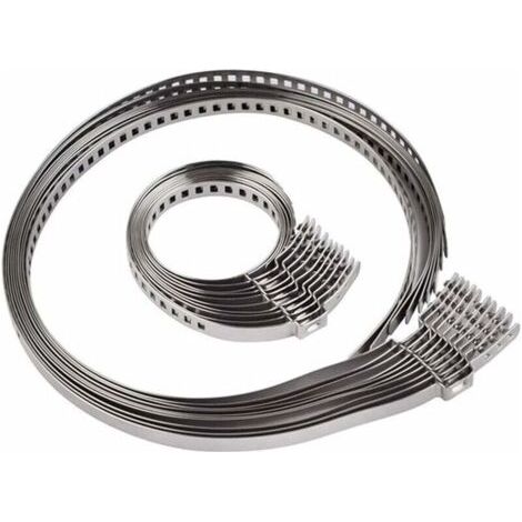 10 Pcs Collier Soufflet Cardan,Pince De Joint HomocinéTique d'arbre à Cardan Collier De Serrage en Acier Inoxydable Réglable (1/5)
