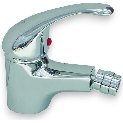 Rubinetto miscelatore monocomando bidet in ottone cromato Ø 40 mm (1/4)