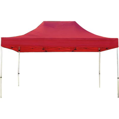 3x4,5 m Faltpavillon PROFESSIONAL Alu 40mm, rot