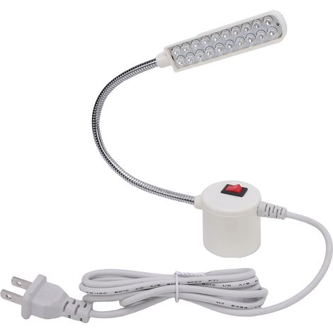 Lampada LED per Macchina da Cucire – 20 Luci, Base Magnetica e Collo Flessibile in Metallo – Design Moderno ed Elegante – Ideale per Sartoria e Lavori di Precisione (1/5)