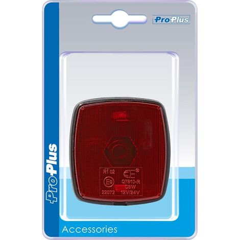 Feu de position arriere rouge 65x60mm pm sous blister (1/5)