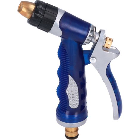 Pulvérisateur de jardin PVC laiton buse manuelle pour arrosage espaces verts publics jardin domestique bleu (1/5)
