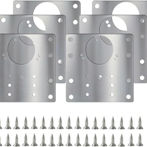 Kit de réparation pour charnières d'armoires, 6 pièces. Outils de réparation pour charnières de portes d'armoires en aci (1/5)