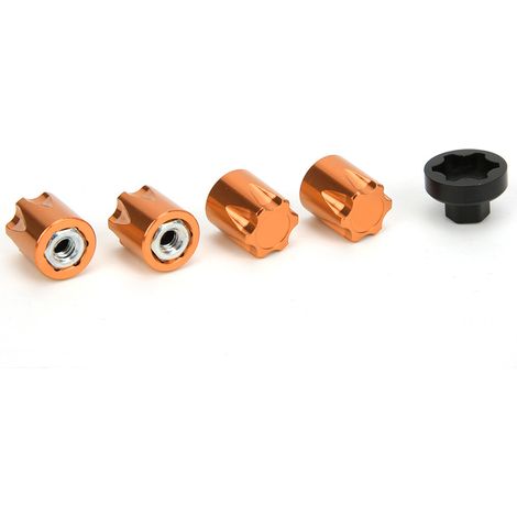 4 cache-moyeux de jante M4 compatibles avec Traxxas TRX4, Axial SCX10, 90046 D90 et Tamiya (1/5)